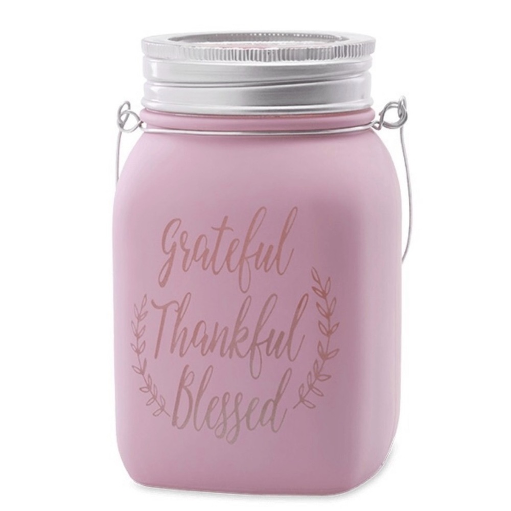 Scentsy Grateful Thankful Blessed purple wax warmer. Used in good condition.